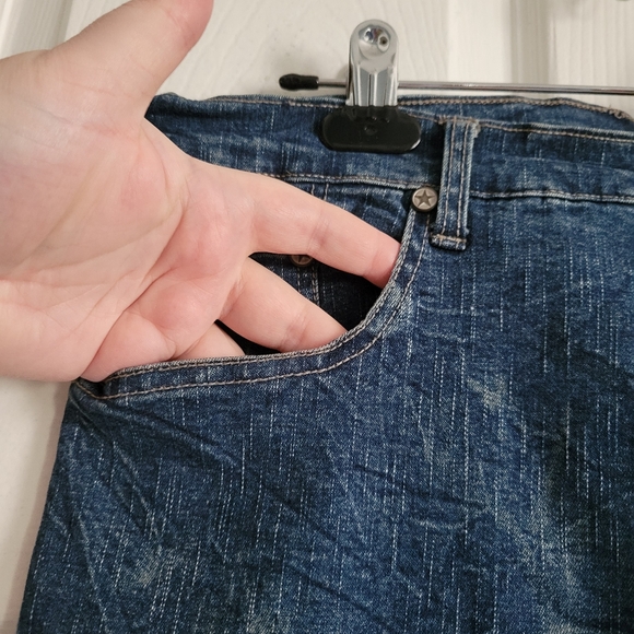 Vintage Wrinkle Effect Boot Cut Jeans - Picture 2 of 12